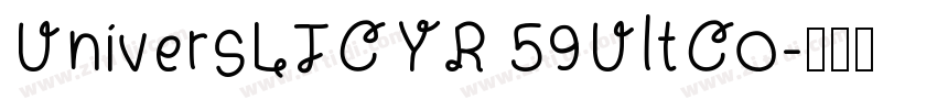 UniversLTCYR 59UltCo字体转换